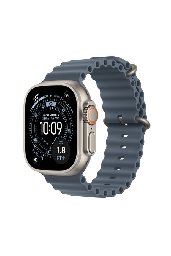 Watch Ultra 3 GPS + Cellular 49mm Natural Titanium Case with Anchor Blue Ocean Band