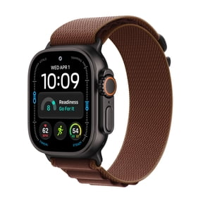 Apple Watch Ultra 4 GPS + Cellular 49mm Black Titanium Case with Burgundy Alpine Loop - M
