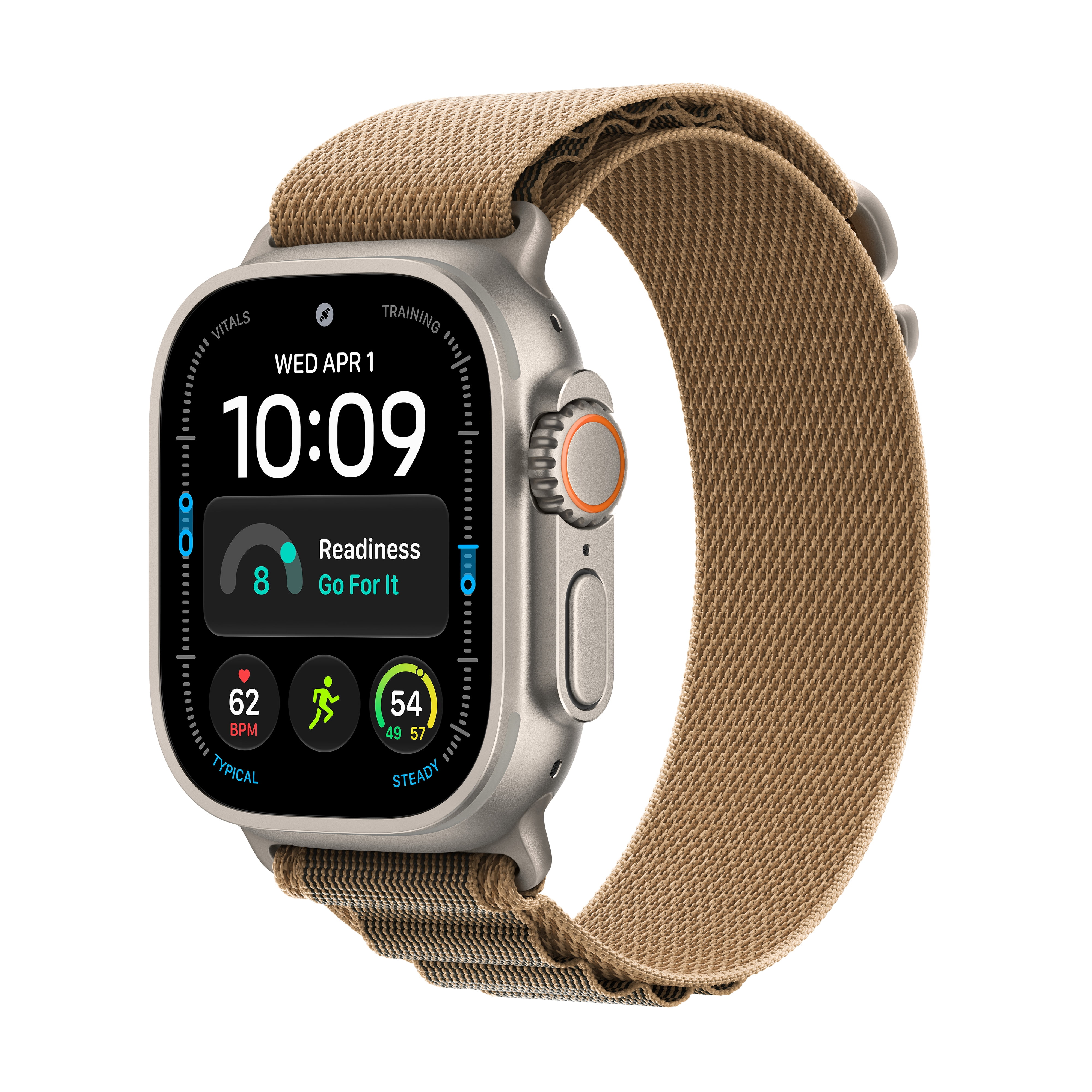 Apple Watch Ultra 4 GPS + Cellular 49mm Natural Titanium Case with ...