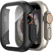 Entronix Watch Case Compatible with Apple Watch Ultra 49mm, Built-in Screen Protector, Black