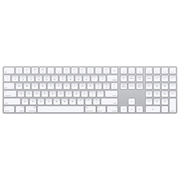 Apple Wireless USB-C Magic Keyboard with Numeric Keypad, US English, White