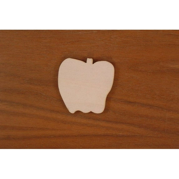 Apple Wood 1/8 x 20 PKG 1 laser cut wooden Apple by Woodnshop