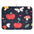 thumbnail image 1 of Apple and Butterfly Pattern Drying Dish Mat Quick Drying Absorbent Soft Durable for Kitchen 18" x 24", 1 of 10