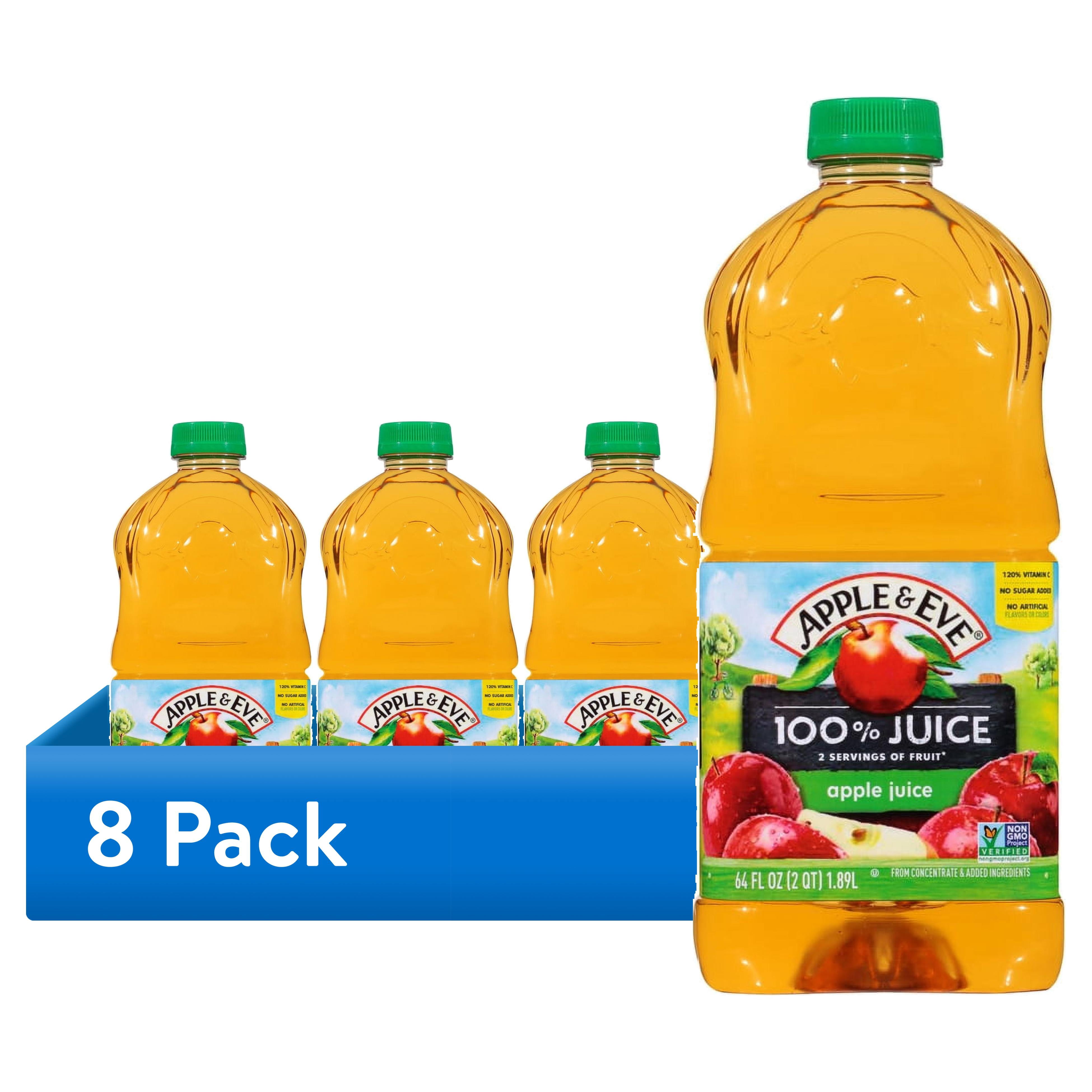 (8 pack) Apple & Eve 100% Apple Juice, 64 fl oz Bottle