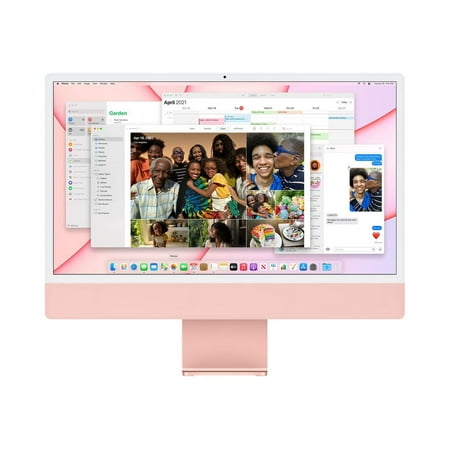 Apple iMac 24" All-In-One Computer, Apple M1, 8GB RAM, 256GB SSD, Mac OS, Pink, MJVA3LL/A