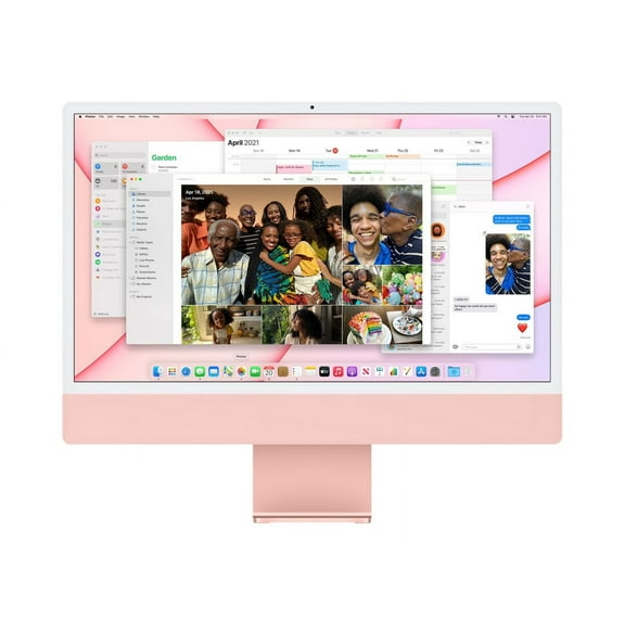 Open Box Apple iMac 24" All-In-One Computer, Apple M1, 8GB RAM, 256GB SSD, Mac OS, Pink, MJVA3LL/A