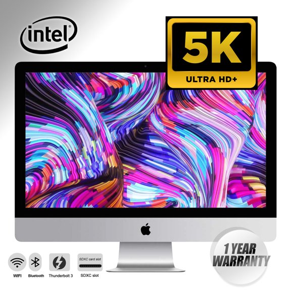 Restored Apple iMac 27" All-in-One Desktop Computer, Intel Core i5 3.4GHz, 16GB RAM, 1TB Fusion, MNE92LL/A