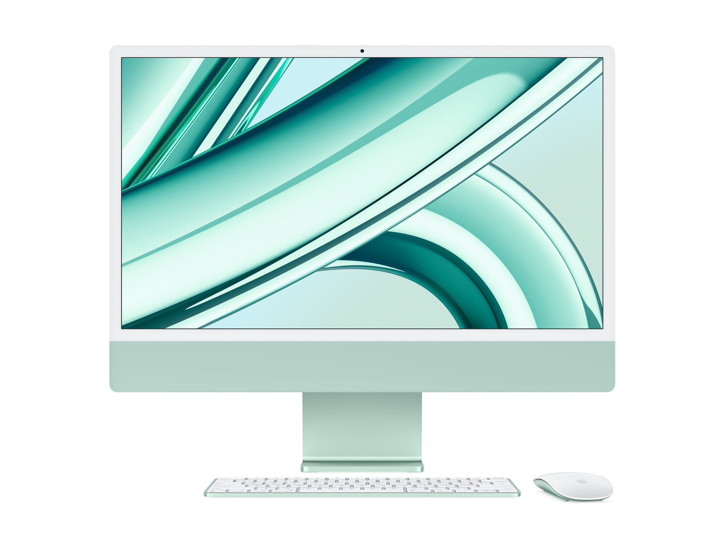 Apple iMac with 4.5K Retina display - All-in-one M1 - RAM 8 GB - SSD 512 GB - M1 8-core GPU - Gigabit Ethernet, IEEE 802.11ax (Wi-Fi 6) - macOS Monterey 12.0 - monitor: LED 24" 4480 x 2520 (4.5K) - keyboard: US - green