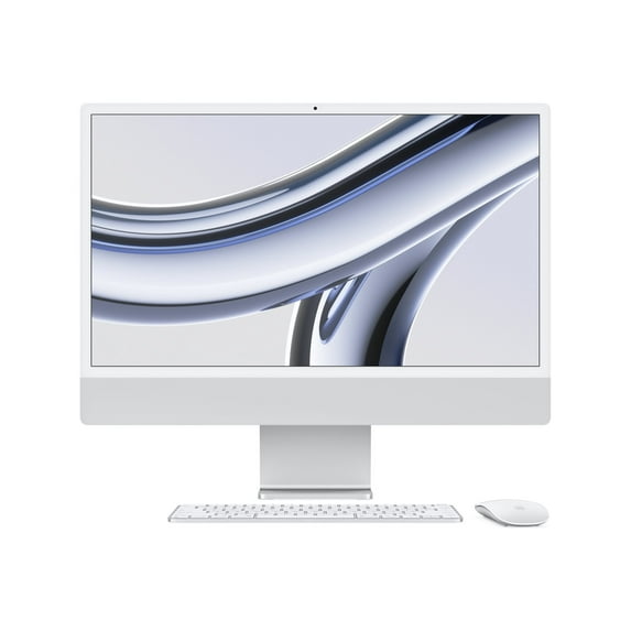 Apple iMac 24" All-In-One Computer, Apple M3, 8GB RAM, 256GB SSD, macOS Sonoma, MQRJ3LL/A