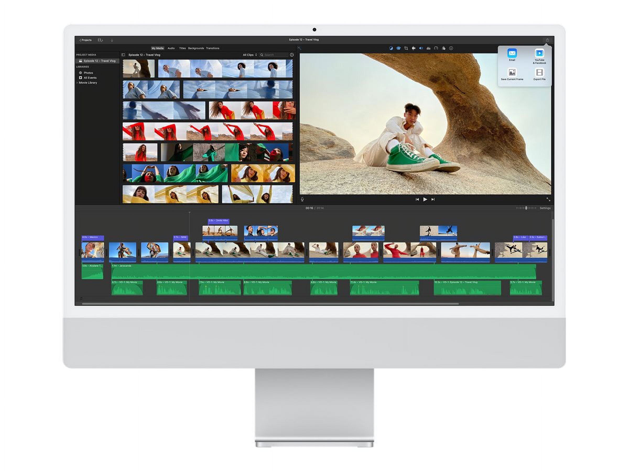 Restored Apple iMac All-in-One Desktop Computer, M1, 8GB, 512GB HD