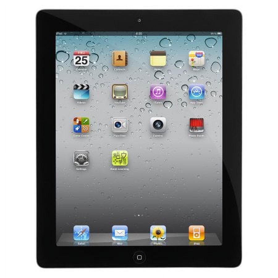 Apple iPad 2 9.7-inch 16GB Wi-Fi, Black (Used Grade A- Engraved) - image 1 of 3