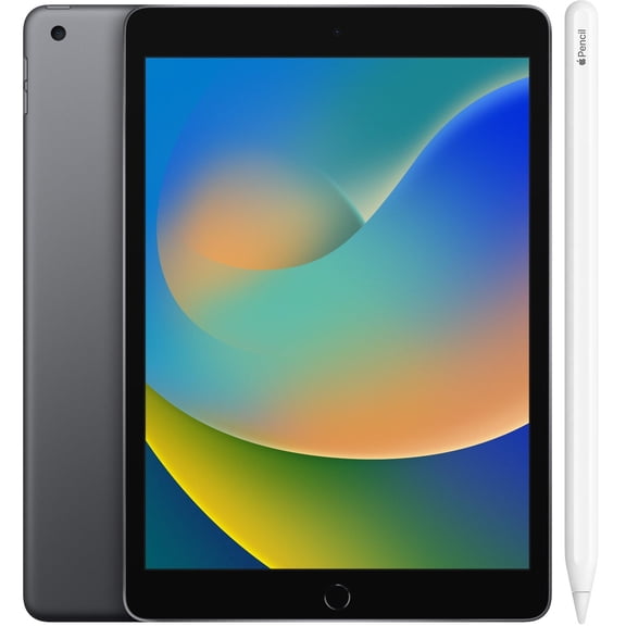 Apple iPad (2021) 10.2 in 2160 x 1620 Tablet, 64 GB, Wi-Fi, Bluetooth, Gray