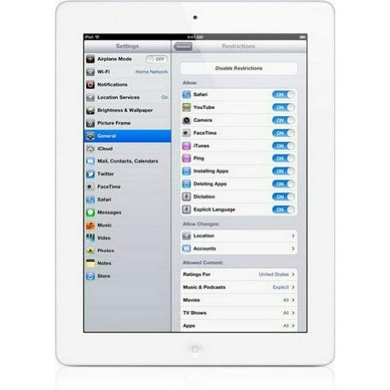 Apple iPad 3 Wifi White 64GB (Scratch and Dent) - Walmart.com