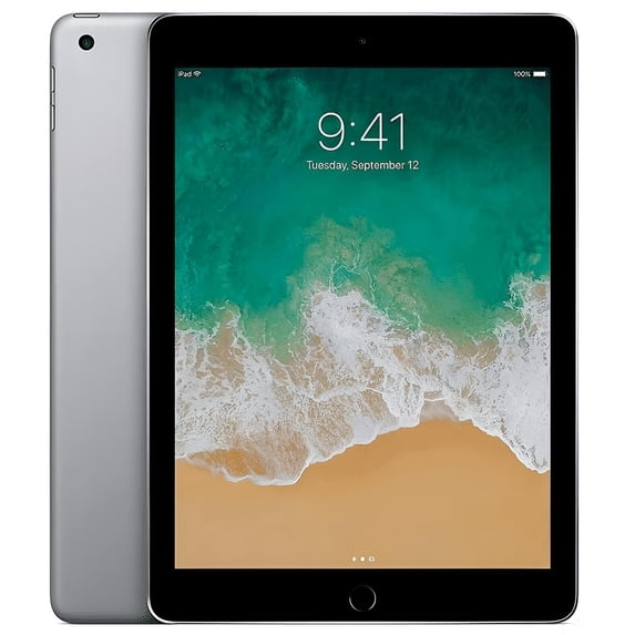 Pre-Owned Apple, MP2H2LL/A, iPad 5, Tablet, 128GB WiFi Only, Space Gray