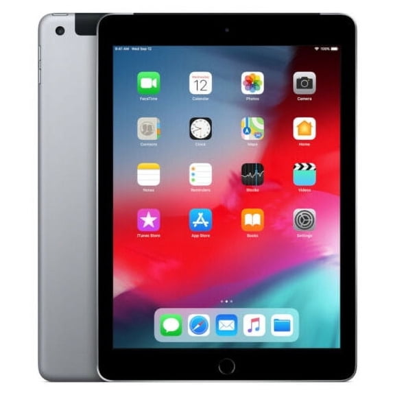 Pre-Owned Apple, A1823, iPad 5th Gen (2017) 32 GB Wi-Fi + 4G, Space Gray/9.7in
