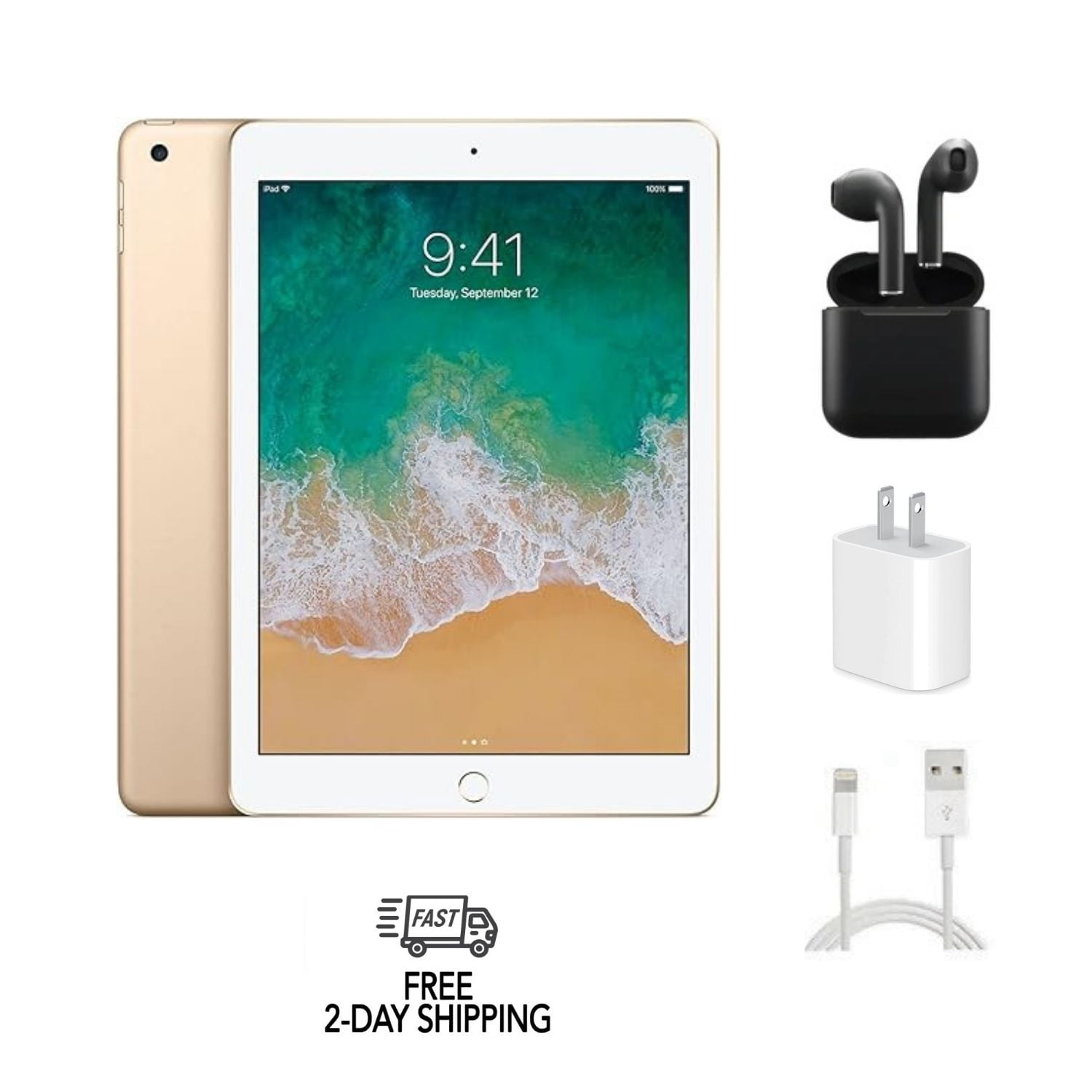 アップル iPad 第5世代 WiFi 128GB ゴールド Amazon.co.jp: 【整備済み