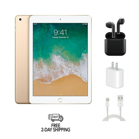 Pre-Owned Apple, iPad 5th Gen A1822, Tablet 32GB, Gold