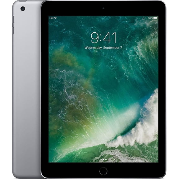 Restored Apple, iPad 5th Gen, Tablet, Touch ID, WiFi 32GB (2017), Space Gray/9.7"