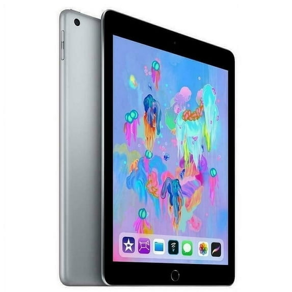 Pre-Owned Apple iPad 6 9.7'' IPS LED-backlit TouchScreen Retina display Tablet, 32GB SSD, Wi-Fi, 2.3 GHz Apple A10 Fusion chip Space Gray