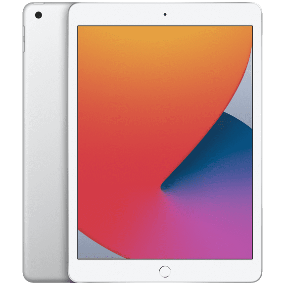 Pre-Owned Apple iPad 7th Gen A2200 (WiFi + Cellular Unlocked) 128GB Silver w/ Wireless Earbuds