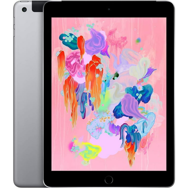 Apple iPad 9.7 2018 (6th generation) 128GB A1893 Wi-Fi - Space Gray  (Certified Used)