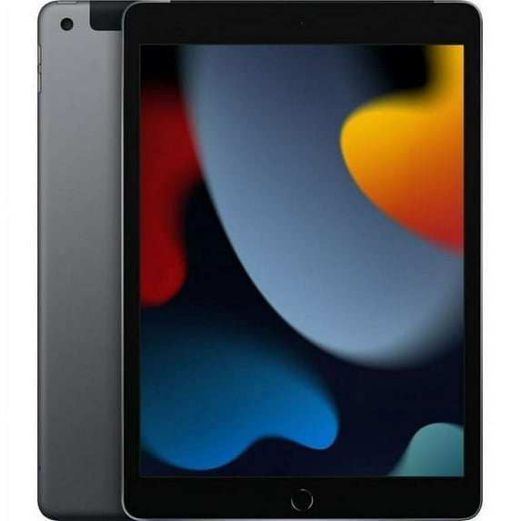 Pre-Owned Apple iPad 9th Gen 10.2 Inch 64GB, Retina IPS LCD, Rear-Facing Camera Wi-Fi + Cellular Space Gray