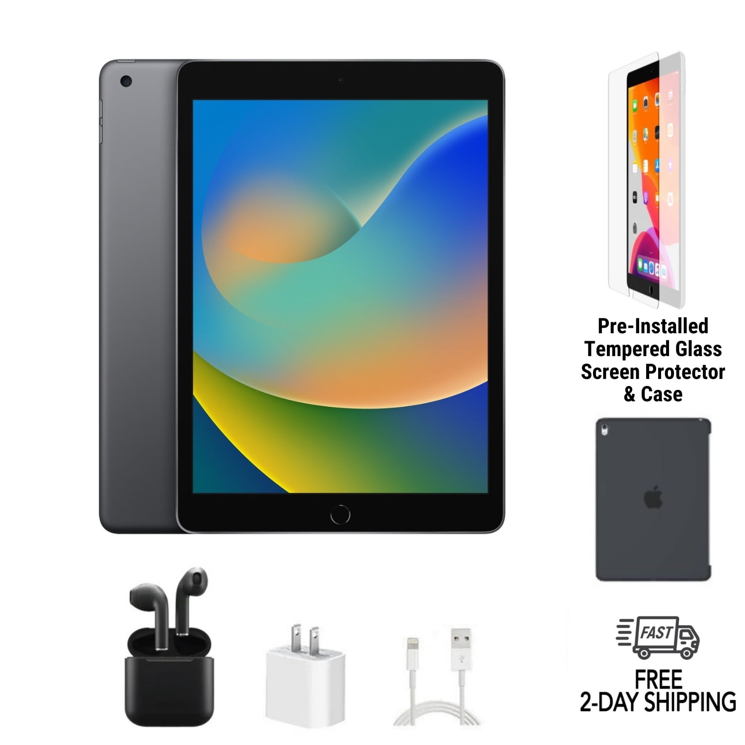 Apple iPad 5th Gen, Wi-Fi + Cellular, 32GB, Silver (Scratch Apple iPad 5th Gen, Wi-Fi + Cellular, 32GB, Silver (Scratch