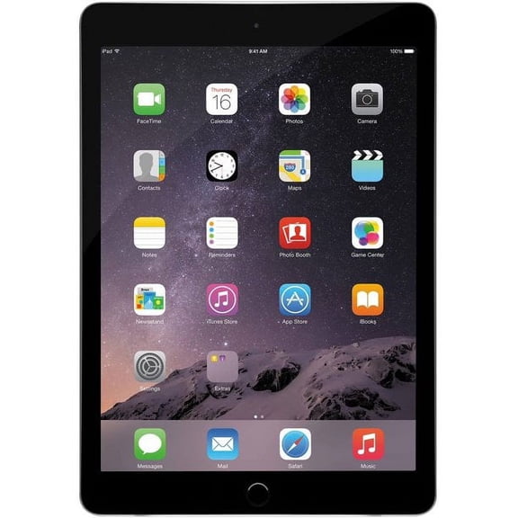 Restored Apple iPad Air 2 Tablet Computer, Touch ID Wi-Fi 64GB with A8X Processor Space Gray