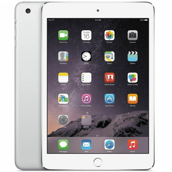 Restored Apple iPad Mini 3rd Generation 7.9 inch Apple A7 Dual-Core 1GB RAM 64GB Storage Wi-Fi, Silver