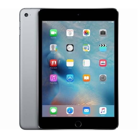 Restored Apple iPad Mini 4 128GB Space Gray Wi-Fi Tablet Computer - MK9N2LL/A
