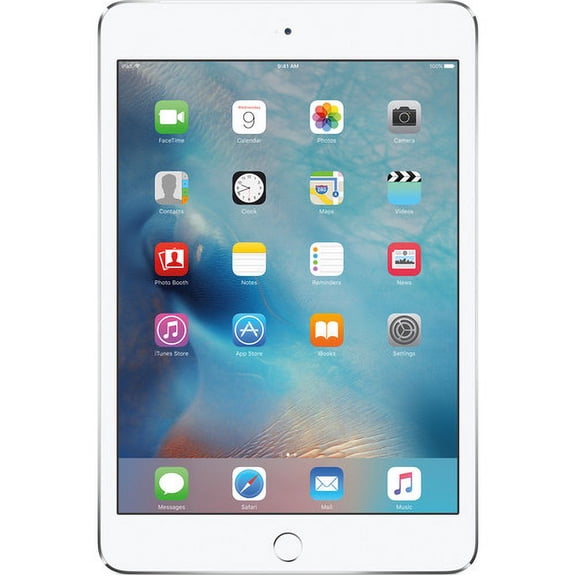 Restored Apple iPad Mini 4 16GB Wi-Fi + Cellular Tablet Silver
