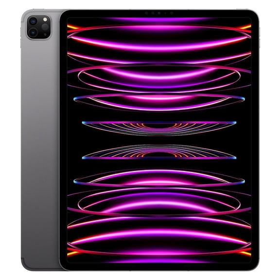 Restored Apple iPad Pro 6th Gen 12.9 inch Tablet 128GB WiFi + 5G Unlocked, Space Gray