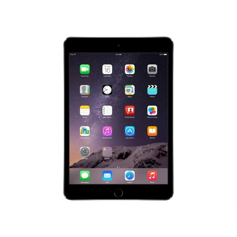 Apple iPad mini 3 16GB Space Gray - Wi-Fi - Pre-Owned - Walmart.com