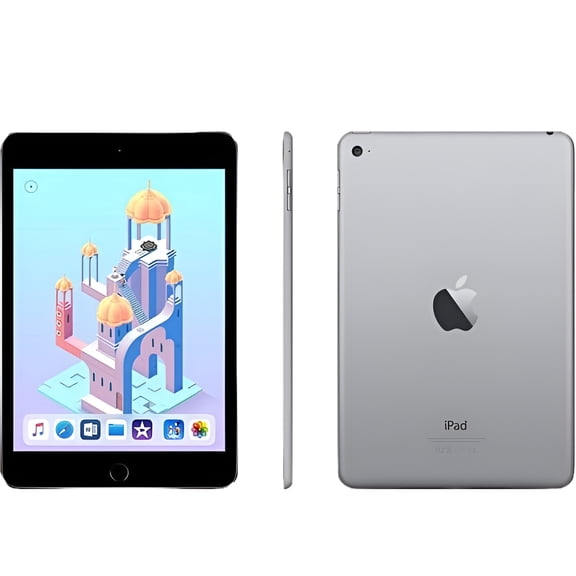 Restored Apple iPad mini 4 128GB Wi-Fi Tablet Computer, Touchscreen, Space Gray