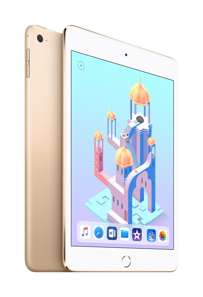 Apple iPad mini 4 Wi-Fi 128GB Gold - Walmart.com