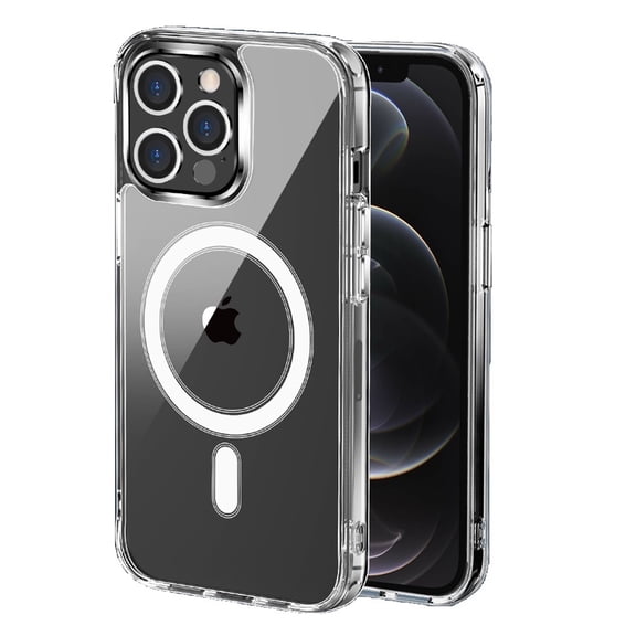 For Apple iPhone 11 (6.1") Clear Magnetic Case with Built-in Magnets Compatible with MagSafe Slim Soft TPU Bumper Cover ,Xpm Phone Case [ Transparent ]