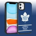 thumbnail image 1 of Apple iPhone 11 - NHL Licensed Toronto Maple Leafs Team Logo on Jersey Textured Dual Layer Case, 1 of 5