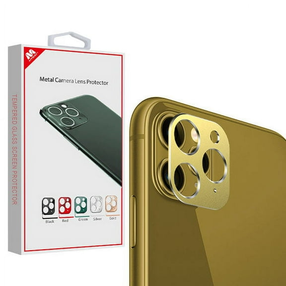 Apple iPhone 11 PRO MAX/ 11 PRO Camera Lens Protector Metal Frame Bubble Free Anti-Scratch Screen Protector Back Rear Camera Lens Case Friendly [GOLD] for iPhone 11 Pro Max/ 6.1", iPhone 11 Pro /5.8"