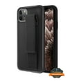 thumbnail image 1 of Apple iPhone 11 PRO MAX Phone Case Hybrid Armor Rubber Protective Dual Layer with Stand, Wristband Style /Wrist Strap Handle Durable Shockproof Hard PC + TPU Silicone BLACK Cover for iPhone 11 Pro Max, 1 of 6