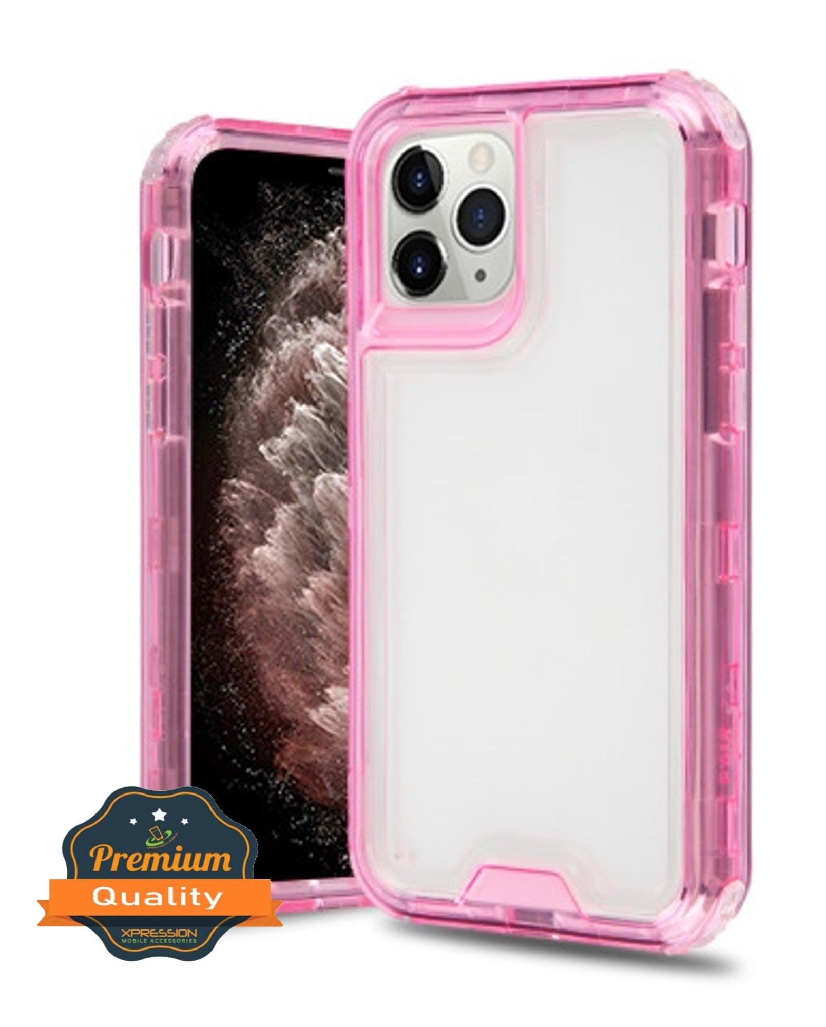 Compatible with iPhone 11 Pro max case Trunk Box Durable Luxury Glitter  Girly Cover Bumper fundas 6.5 inch (Pink)