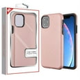 thumbnail image 1 of Apple iPhone 11 Phone Case Premium Slim Protective Shockproof Textured Armor Hybrid Dual Layers Rubber Rugged Hard PC + Soft TPU Carbon Fiber ROSE GOLD Case Cover for Apple iPhone 11 / 6.1 inch, 1 of 6