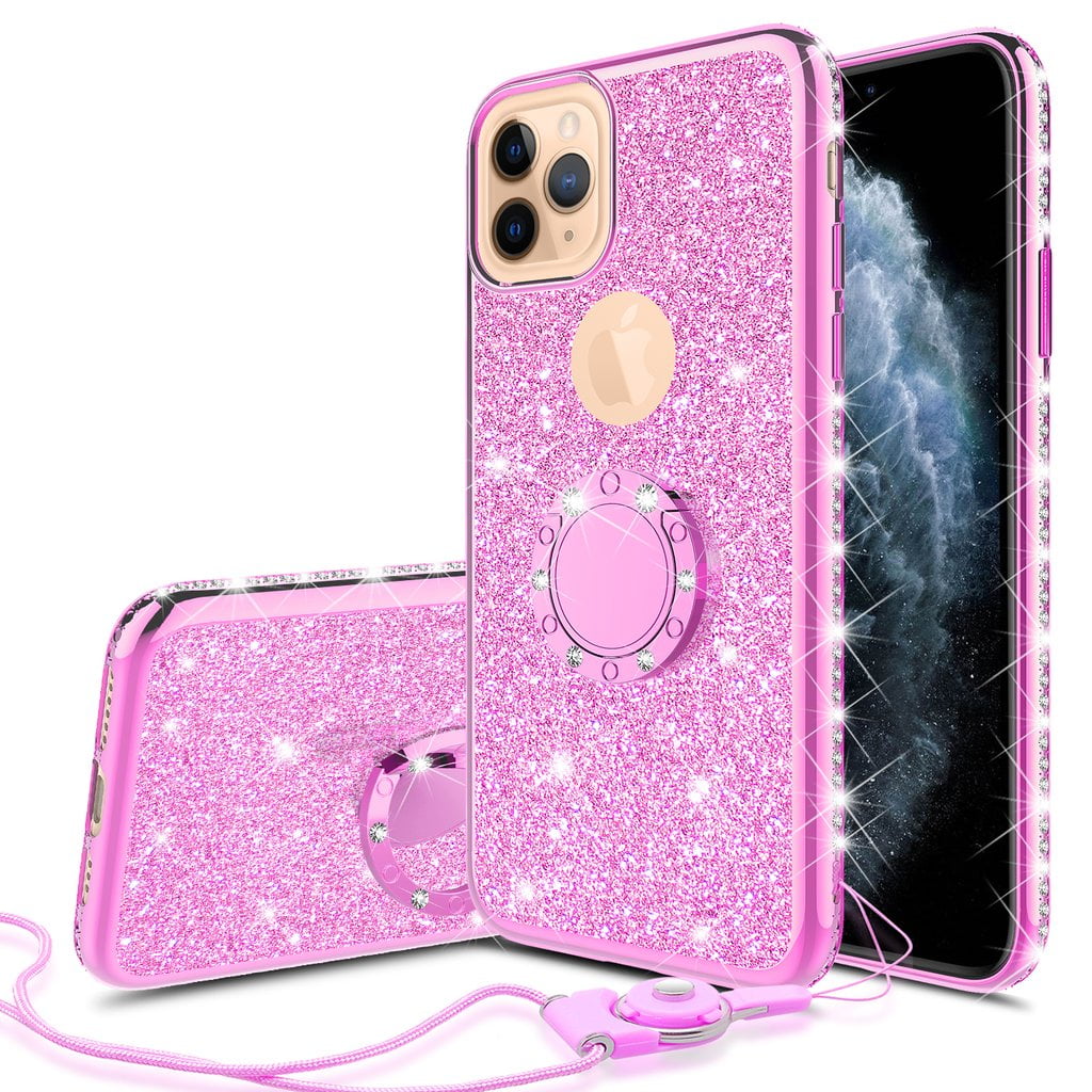 Apple iPhone 11 Pro Max Case Bling Rhinestone, Hot Pink Apple iPhone 11 Pro Max Case Bling Rhinestone, Hot Pink