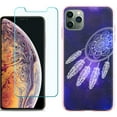 thumbnail image 1 of For Apple iPhone 11 Pro Max Case , Slim-Fit TPU Protective Phone Case (Pink Bezel) with Tempered Glass Screen Protector, by OneToughShield ® - Dream Catcher, 1 of 3