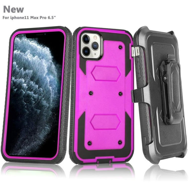 Apple iPhone 11 Pro Max Case w/ Built in Screen Protector Heavy
