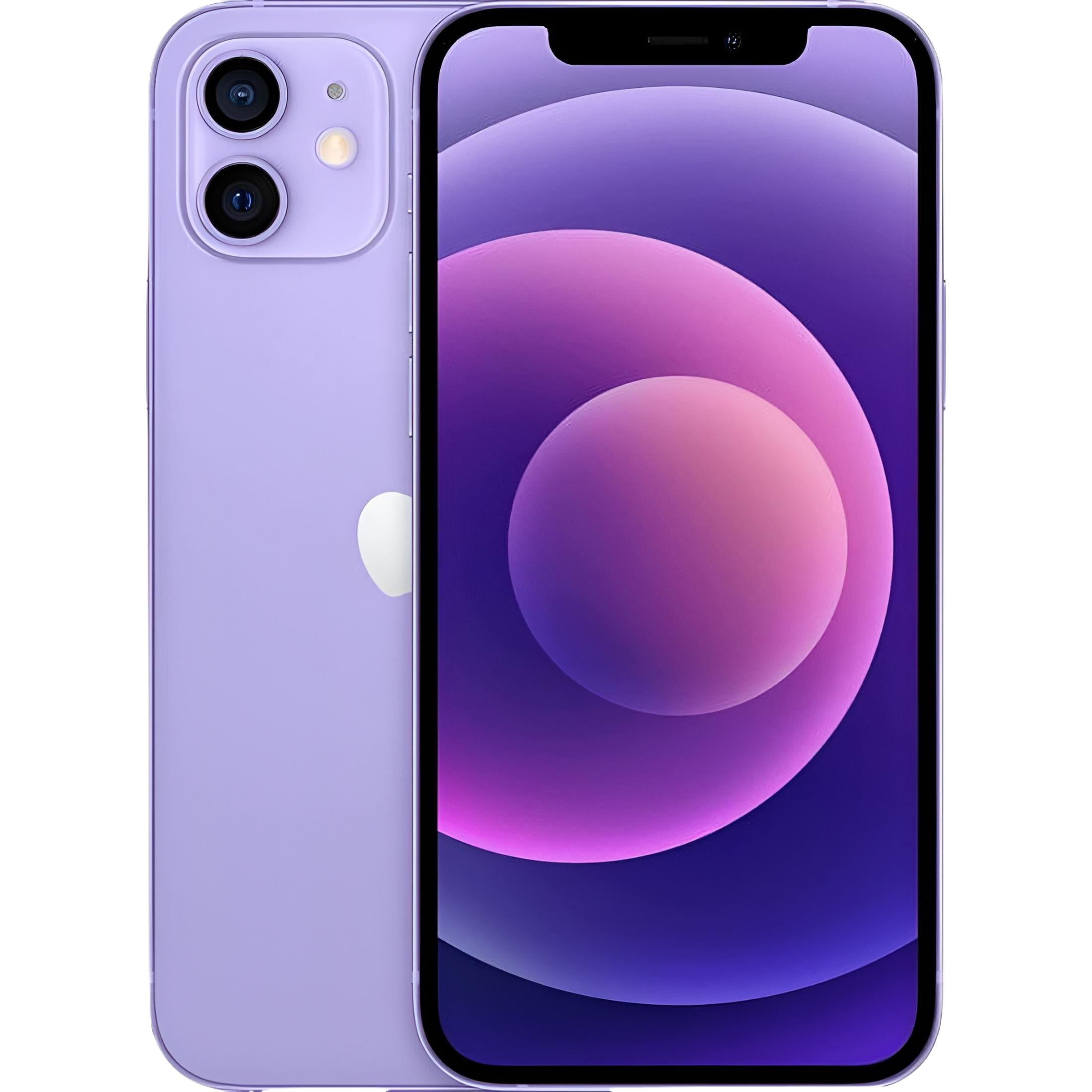 Restored Apple iPhone 12 - AT&T - 256GB Purple (Refurbished)