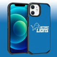 thumbnail image 1 of Apple iPhone 12 (6.1) - NFL Licensed Detroit Lions Team Logo on Blue Textured Dual Layer Case, 1 of 5