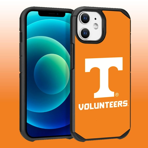 Apple iPhone 12 (6.1) / iPhone 12 Pro (6.1) - Licensed NCAA University of Tennessee, Knoxville Volunteers Logo on Yellow Textured Dual Layer Case