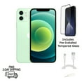thumbnail image 1 of Pre-Owned Apple iPhone 12 (Fully Unlocked) 64GB Green (A2172) Bundle with Pre-Installed Tempered Glass, 1 of 5