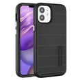 thumbnail image 1 of Apple iPhone 12 Mini /5.4" Phone Case [Shockproof] Drop-Protection Hard Hybrid Impact Heavy Duty Dual Layers Body Protective Textured Anti Slip Armor Rubber Rugged TPU Cover Black for iPhone 12 Mini, 1 of 5