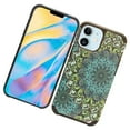thumbnail image 1 of Apple iPhone 12 Mini /5.4" Protective Tuff Hybrid Drop Protection Shockproof Armor Dual Layer Frame Heavy Duty Rubber Rugged TPU Hard Blue Damask Phone Cover forApple iPhone 12 Mini, 1 of 5